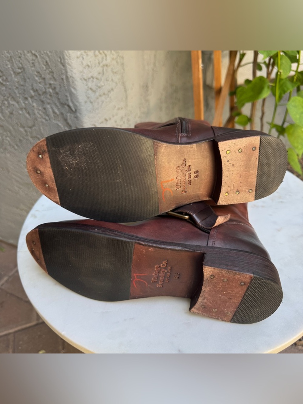 Vintage Foundry Co. Anya Leather Biker Boots - Picture 7 of 9